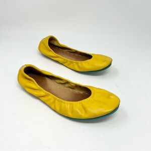 TIEKS BY GAVRIELI Sunny Yellow Ballet Flats Round Toe Women’s Size 8 Classic